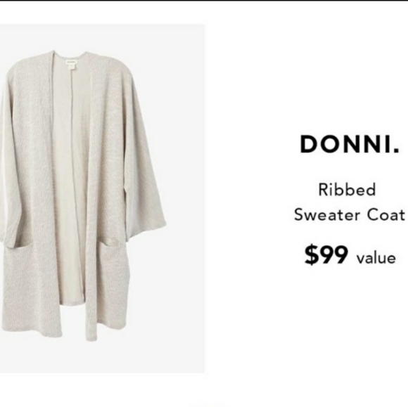 Fabfitfun Donni Sweater Coat 